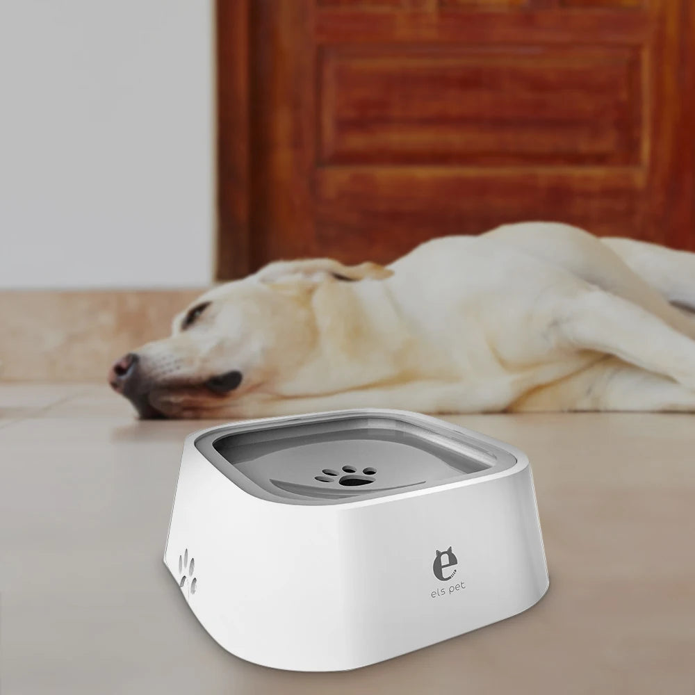  Pet Floating Water Bowl | Spill-Proof Design with Slow-Feed Technology