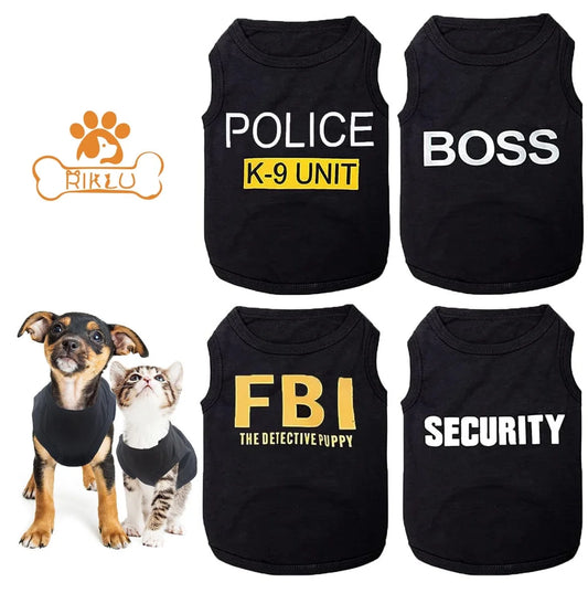 Funny Dog Shirt 4-Pack | Small Dog Clothes Set with Playful Designs