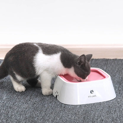  Pet Floating Water Bowl | Spill-Proof Design with Slow-Feed Technology