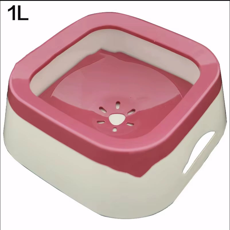  Pet Floating Water Bowl | Spill-Proof Design with Slow-Feed Technology