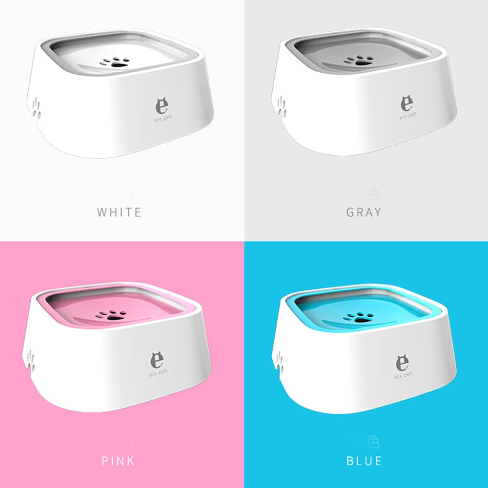  Pet Floating Water Bowl | Spill-Proof Design with Slow-Feed Technology
